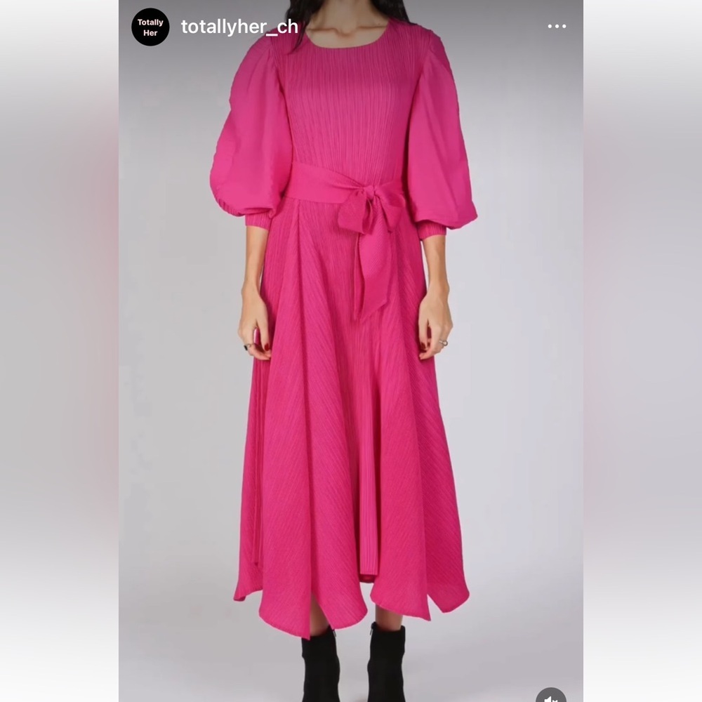 Hot pink dress